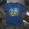 0% LUCK. 100% HUSTLE. unique graphic design printed on comfortable cotton t-shirt