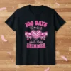 100 Days Of Making the Whole Classe SHIMMER t-shirt with pink roller skates and disco heart graphic