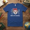 101 Days of School t-shirt featuring a Dalmatian dog wearing glasses and a bandana, with "101 DAYS OF SCHOOL!" text
