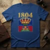 1804 Haiti Independence creative graphic design printed on comfortable cotton t-shirt