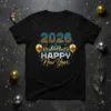2026 HAPPY New Year creative graphic design printed on comfortable cotton t-shirt