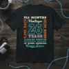 26th birthday t-shirt with "312 Months Vintage 26 Years" and time calculations, " Edition" text, black background