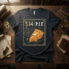 3.14 P.I.E t-shirt design with a slice of pie and mathematical symbols