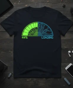 44% LOADING T-Shirt stylish graphic design printed on comfortable cotton t-shirt