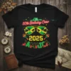 50th Birthday Crew 2025 JAMAICA t-shirt with Jamaican flag sunglasses and maracas graphic