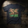 55 I Can't Drive t-shirt with distressed number 55 and green text, featuring gears and circuit board graphics