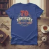 70 Is The New ...what was I saying? birthday t-shirt with retro design and humorous quote for 70th birthday celebrations