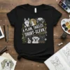 A Plain, Tagales Short-Slevk T-Shirt with a graphic featuring multiple dog breeds in a line