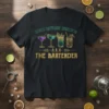 Adult Daycare Director AKA The Bartender T-Shirt featuring colorful cocktail glasses and humorous text