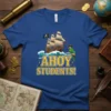 AHOY STUDENTS! detailed graphic design printed on comfortable cotton t-shirt