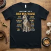 ANATOMY OF A IRISH WOLFHOUND bold graphic design printed on comfortable cotton t-shirt