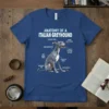 Anatomy of an Italian Greyhound unique graphic design printed on comfortable cotton t-shirt