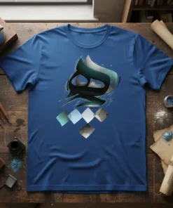 Arabic Calligraphy Letter Haa bold graphic design printed on comfortable cotton t-shirt