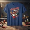 Awesome Sauce t-shirt design with a chef chicken holding a hot sauce bottle surrounded by flames
