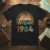 Retro Awesome Since September 1984 Edition T-Shirt with vintage graphics and bold text