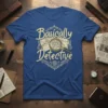 Basically Detective t-shirt design with vintage map and magnifying glass graphic