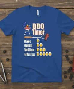 BBQ Timer Rare Medium text design featuring unique typography on quality t-shirt