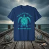 Gulf of Mexico sea turtle design with text "Be Salty and Resist" and "The Gulf of Mexico Est. 1550" on
