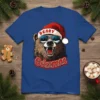 BEARY Grizzmas Christmas bear wearing Santa hat and sunglasses, with festive text