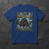 BEHOLD NOW BEHEMOTH HE text design featuring detailed typography on quality t-shirt