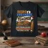BEING A 2ND-GRADE TEACHER text design featuring bold typography on quality t-shirt