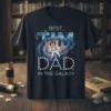 Best Tim Dad In The Galaxy t-shirt design with astronaut and space graphic
