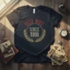 Best Wife Since 1996 t-shirt with laurel wreath design, celebrating an anniversary or special year