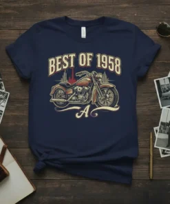 Best of 1958 Motorcycle T-Shirt creative graphic design printed on comfortable cotton t-shirt