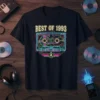 Best of 1993 retro cassette tape design with neon accents and a vintage feel