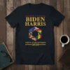 Biden Harris Unity Over Division 2020 t-shirt featuring political slogan and diverse hand graphics