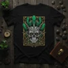 Bitter Riders skull and cactus design t-shirt in a bold, graphic style for motorcycle enthusiasts