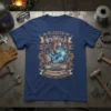 Blessed Are The Welder T-Shirt design featuring a welder working with sparks and the quote "Fabricators the dirty, tired &