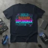 BOLD BADASS SUPERHUMAN that's text design featuring unique typography on quality t-shirt