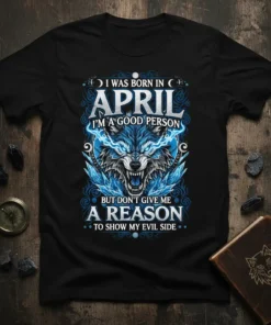I Was Born In April I'm A Good Person But Don't Give Me A Reason To Show My Evil Side