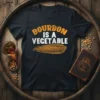 Bourbon Is A Vegetable funny quote t-shirt design with corn graphic