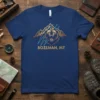 Bozeman MT Bear Mountains unique graphic design printed on comfortable cotton t-shirt