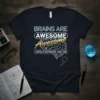 BRAINS ARE AWESOME Awesome text design featuring eye-catching typography on quality t-shirt