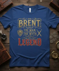 BRENT THE MAN. THE MYTH. LEGEND stylish graphic design printed on comfortable cotton t-shirt