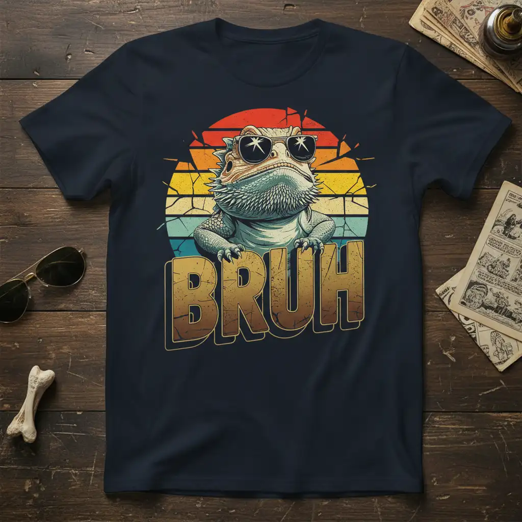 BRUH vintage design printed on premium quality fabric with eye-catching details