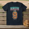 Bruh I'm 9 baseball birthday t-shirt with a baseball graphic and number 9