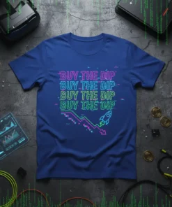 BUY THE DIP BUY text design featuring bold typography on quality t-shirt