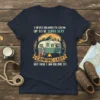 I NEVER DREAMED I'D GROW UP TO BE SUPER SEXY CAMPING LADY BUT HERE I AM KILLING IT! text on