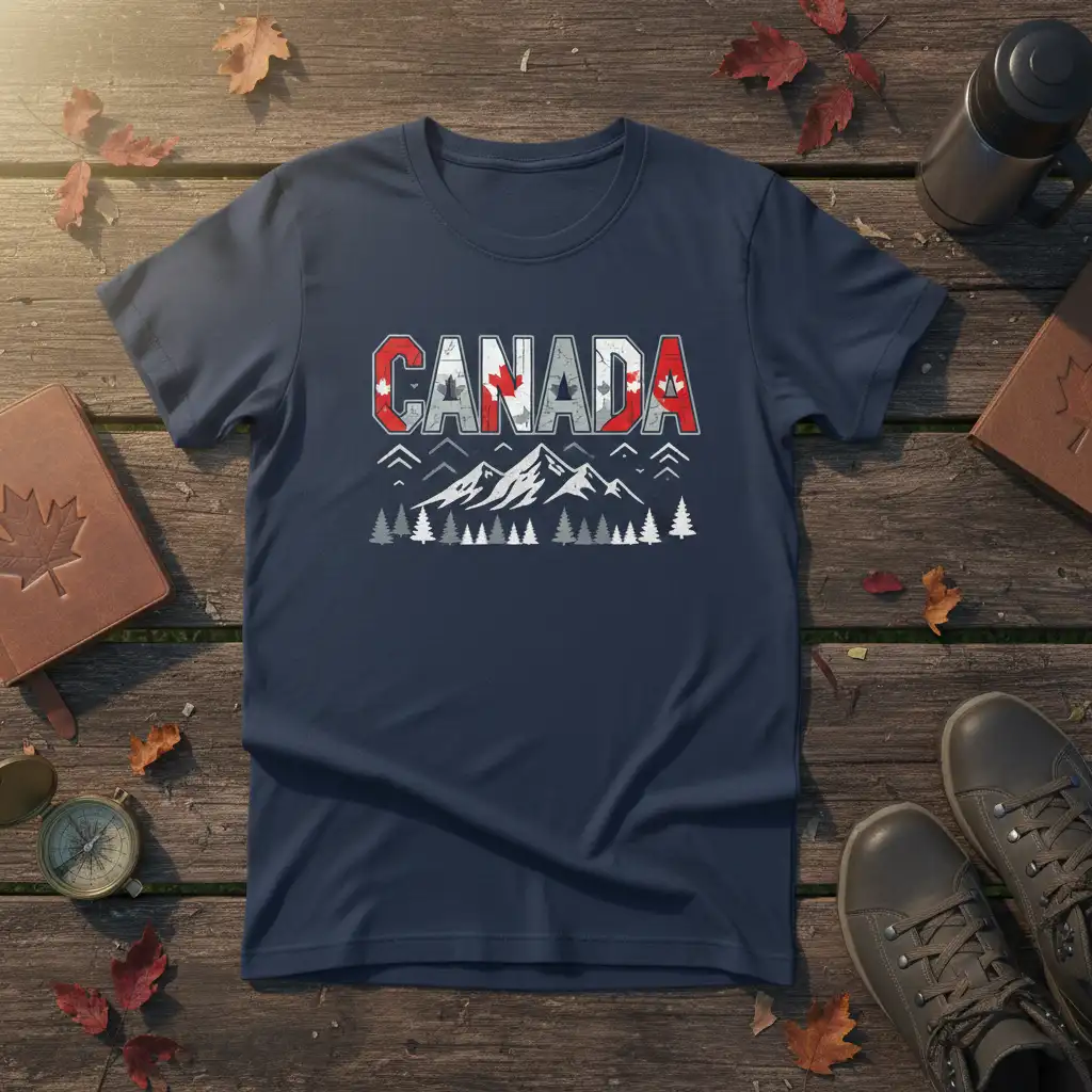 Canada T-Shirt bold typography printed on soft premium material creating a standout t-shirt