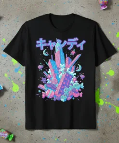 キャンディ stylish graphic design printed on comfortable cotton t-shirt