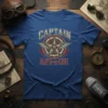Captain Save-A-Hoe graphic t-shirt with vintage star emblem and bold typography
