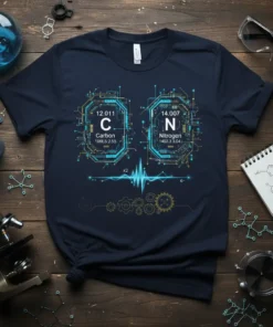 Carbon Nitrogen Chemistry T-Shirt creative graphic design printed on comfortable cotton t-shirt