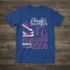 Chapter Seventeen 17 Fabulous Since 2008 birthday t-shirt design with glittery pink sneakers, lips, and hearts