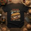 CHICAGO ITALIAN BEEF HOT text design featuring stylish typography on quality t-shirt