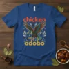 Chicken Adobo t-shirt design featuring bold text and an eagle graphic with decorative elements