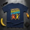 Chicken and Banana Dabbers t-shirt design featuring a cartoon chicken and banana dabbing, with text "CHICKEN & BANANA DABBERS"